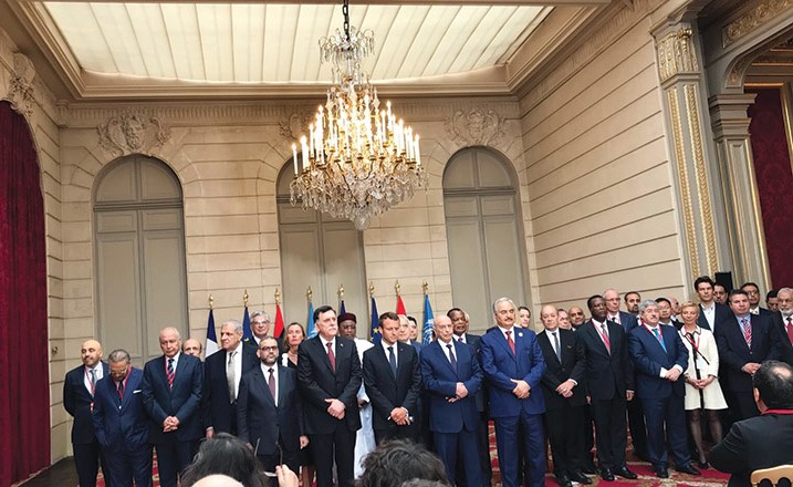 الوفود المشاركة في مؤتمر باريس الدولي حول ليبيا