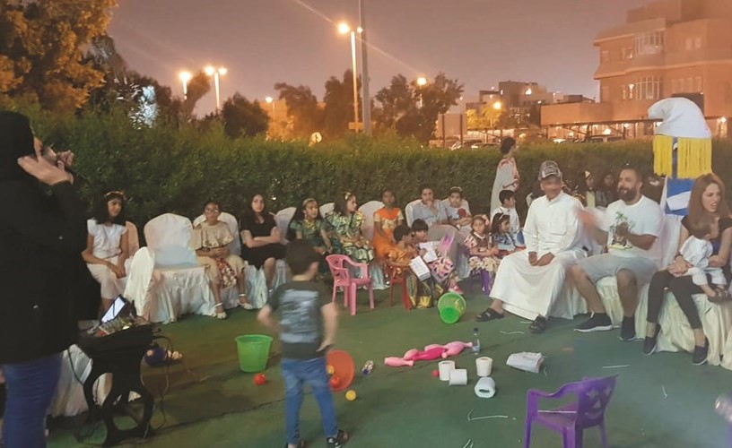 نادي الألعاب الشتوية يحتفل بالقريقعان مع أعضاء النادي وأسرهم