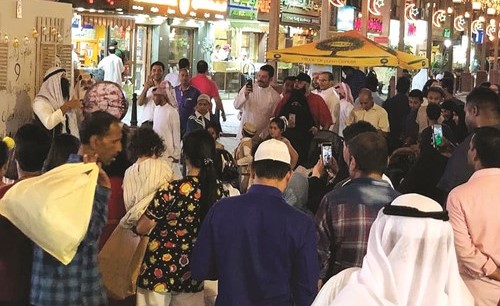 جانب من احتفال البلدية بالقرقيعان في المباركية﻿
