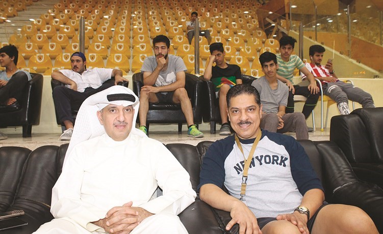نائل وحامد الهزيم ومتابعة حثيثة لمنافسات الدورة﻿