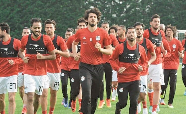 استعدادات الفراعنة قبل مباراة كولومبيا﻿