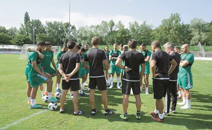 جانب من تدريبات المنتخب المغربي﻿
