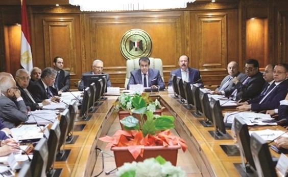 د.خالد عبدالغفار خلال اجتماع مجلس الجامعات الخاصة والأهلية﻿