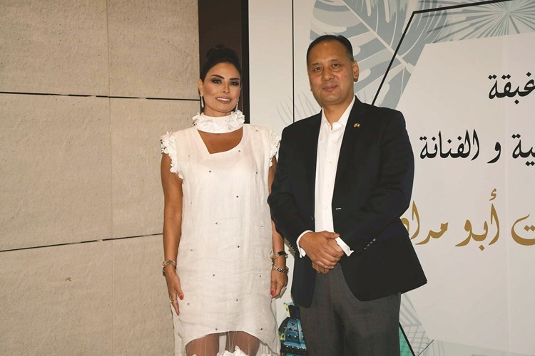 جورجيت أبو مراد مع سفير بوتان تسيرنج بنجور﻿