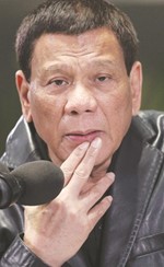 الرئيس الفلبيني رودريغو دوتيرتي﻿