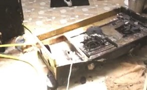 أثار الحريق﻿