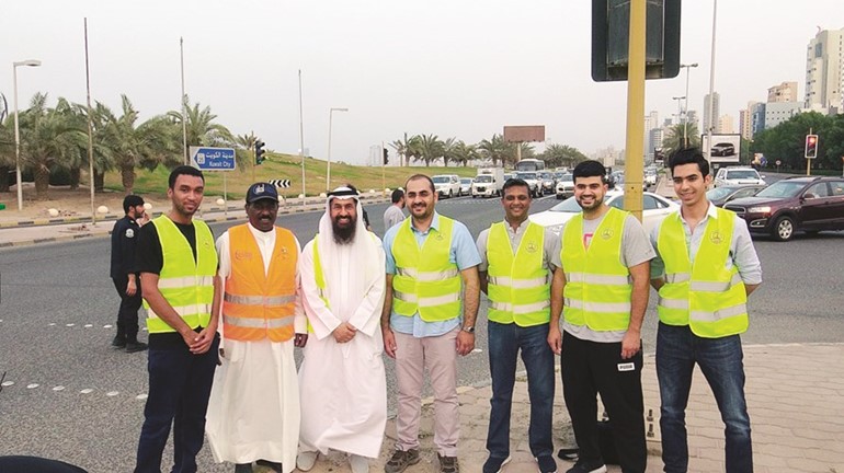 متطوعو الساير خلال حملة رمضان أمان﻿