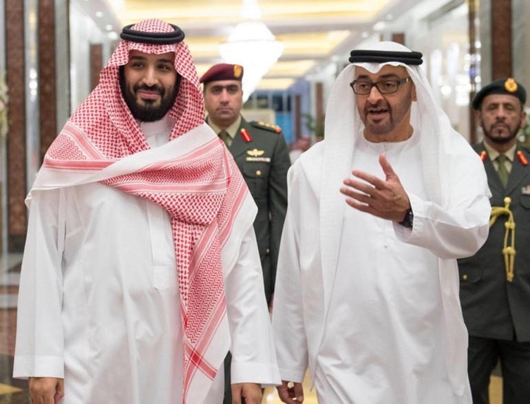 ولي العهد السعودي الأمير محمد بن سلمان وولي عهد الإمارات الشيخ محمد بن زايد 