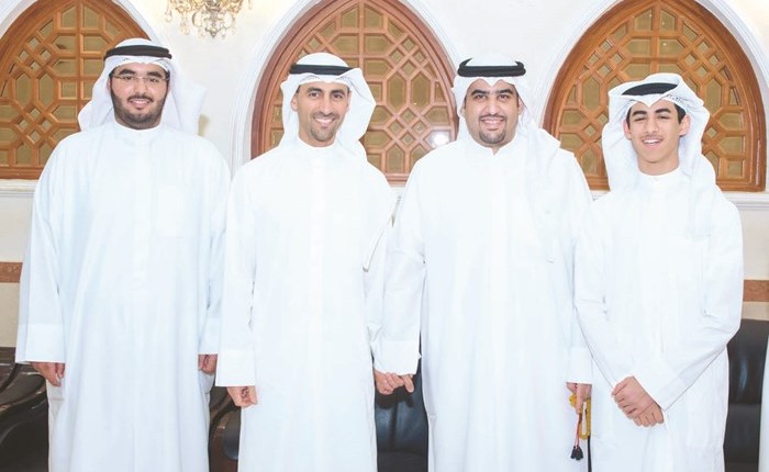 الشيخ نواف سعود الصباح مباركا﻿