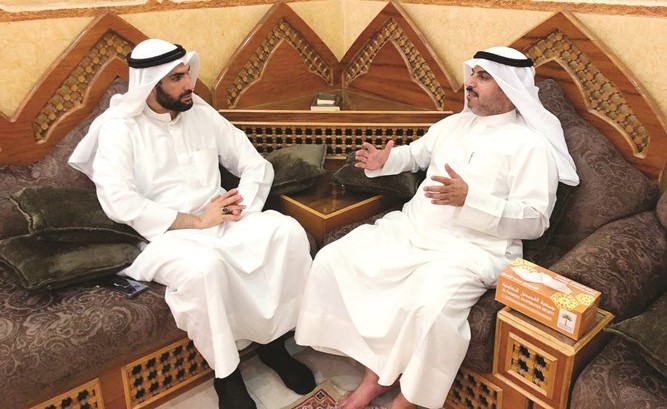 د.سعد الجدعان مع الزميل محمد راتب﻿