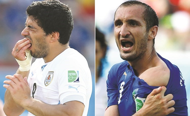 طفل لسواريز: لا «تعض»