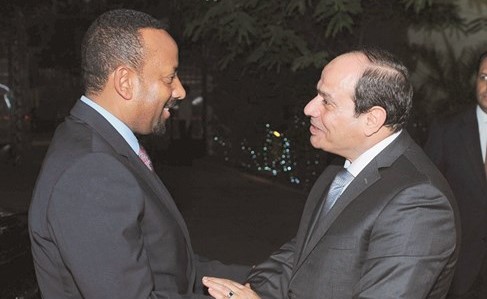 الرئيس عبدالفتاح السيسي مستقبلا أبيي أحمد رئيس وزراء إثيوبيا﻿