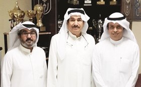 عبدالرحمن الخباز يتوسط مطلق العدواني وعبدالله المطيري ﻿