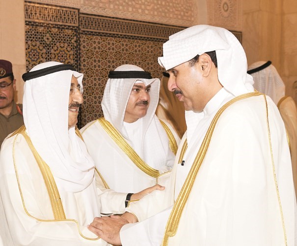 الشيخ حمد جابر العلي مهنئا صاحب السمو﻿