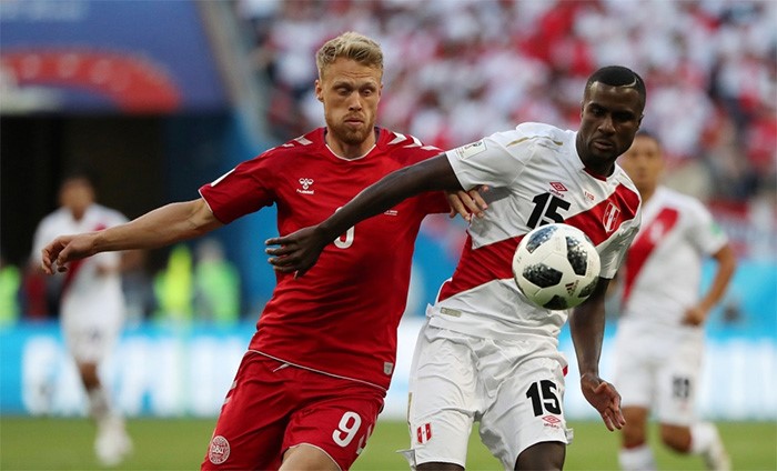 الدنمارك تتغلب على بيرو بهدف نظيف