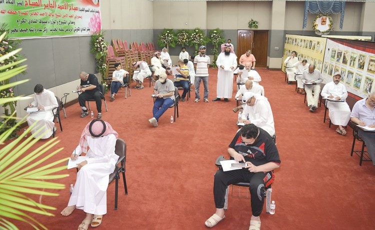 جانب من المشاركين في المسابقة ﻿