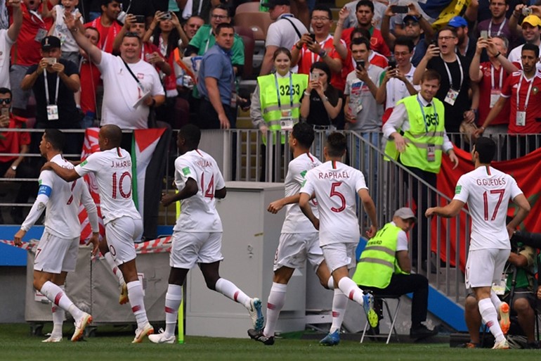 البرتغال تفوز بهدف نظيف على المغرب ورونالدو يتصدر هدافي المونديال
