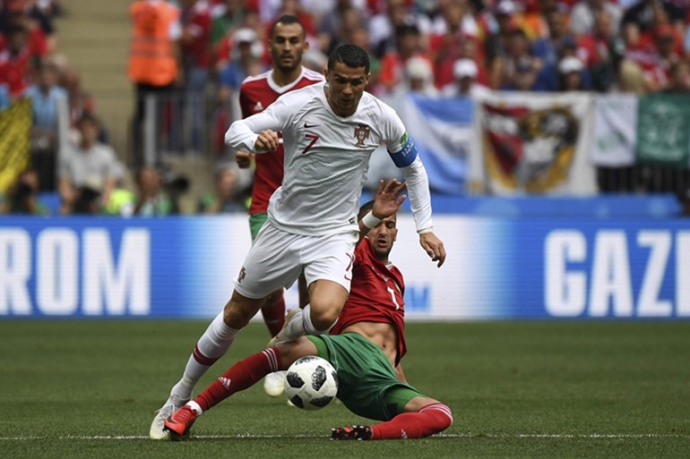 البرتغال تفوز بهدف نظيف على المغرب ورونالدو يتصدر هدافي المونديال