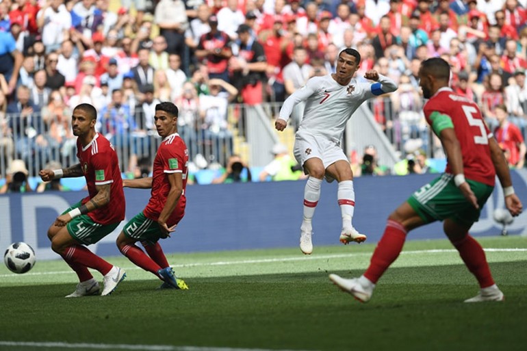 البرتغال تفوز بهدف نظيف على المغرب ورونالدو يتصدر هدافي المونديال