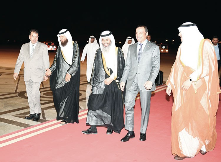 رئيس مجلس الأمة مرزوق الغانم عقب عودته إلى البلاد بعد مشاركته في اجتماع اللجنة التنفيذية للاتحاد البرلماني الدولي