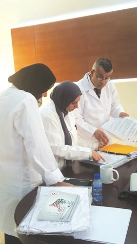 جانب من عمل فريق التفتيش العالمي﻿