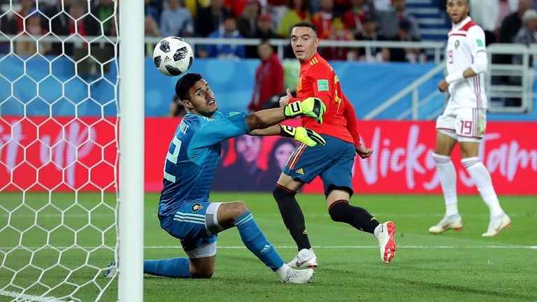 إسبانيا تتأهل لدور الـ 16 رغم تعادلها مع المنتخب المغربي