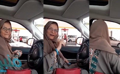 بالفيديو.. موقف طريف بين سيدتين التقيتا بسيارتيهما في محطة وقود