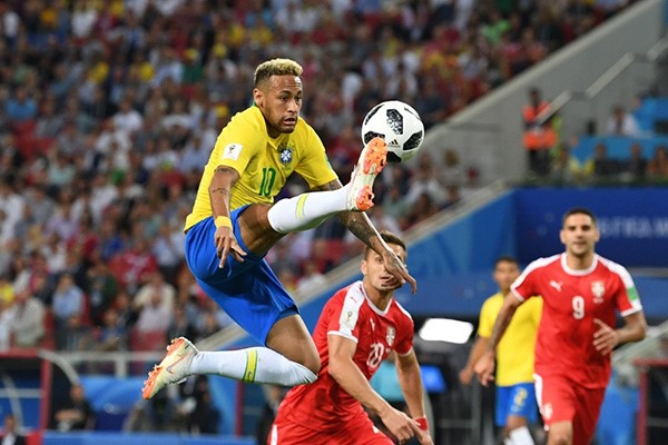 البرازيل تتقدم بهدفين على صربيا