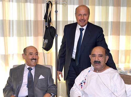 صاحب السمو الأمير الشيخ صباح الأحمد والنائب الأول لرئيس مجلس الوزراء ووزير الدفاع الشيخ ناصر صباح الأحمد وأحمد فهد الفهد﻿