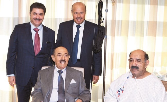 ﻿صاحب السمو الأمير الشيخ صباح الأحمد والنائب الأول لرئيس مجلس الوزراء ووزير الدفاع الشيخ ناصر صباح الأحمد وأحمد فهد الفهد والشيخ خالد العبدالله ﻿