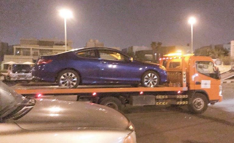 نقل مركبة إلى الحجز ﻿