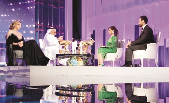 الزميل مفرح الشمري والفنانة عبير احمد اثناء استضافتهما في يا هلا﻿
