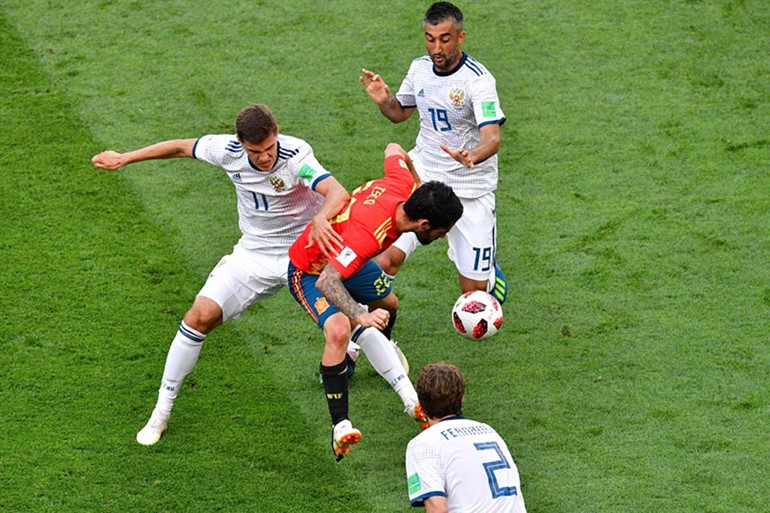 روسيا تقصي اسبانيا خارج سباق المونديال بركلات الترجيح 4 - 3
