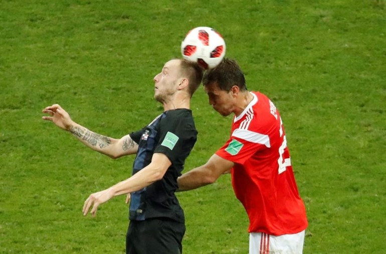كرواتيا تقصي روسيا بركلات الترجيح 4-3 بعد انتهاء الوقتين الاصلي والاضافي 2-2 ويضرب موعدا مع انجلترا بنصف النهائي