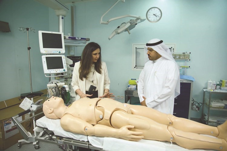 نظام المحاكاة للتدريب الطبي بالعناية المركزة بالعدان ﻿