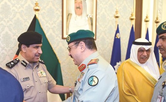 الشيخ خالد الجراح شارك في حفل استقبال المهنئين للفريق عصام النهام﻿