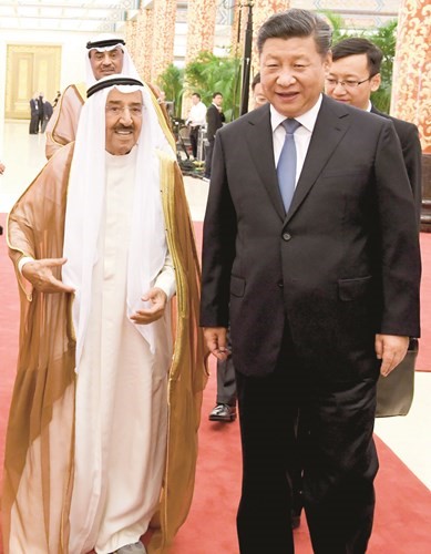  ﻿صاحب السمو الأمير الشيخ صباح الأحمد والرئيس الصيني شين جينبينغ ﻿
