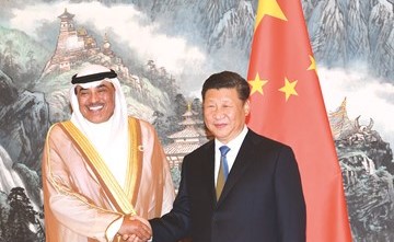 الرئيس الصيني شين جينبينغ والشيخ صباح الخالد ﻿
