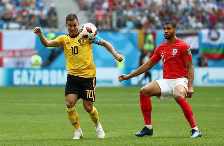 بلجيكا تتغلب على إنجلترا بهدفين نظيفين.. وتحصل على المركز الثالث في "روسيا 2018" لأول مرة في تاريخها