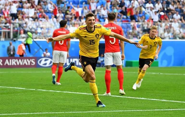 بلجيكا تتغلب على إنجلترا بهدفين نظيفين.. وتحصل على المركز الثالث في "روسيا 2018" لأول مرة في تاريخها