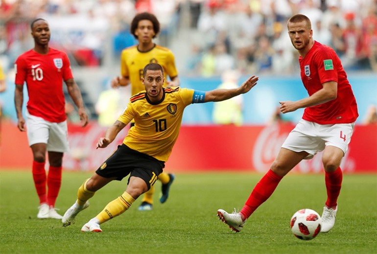 بلجيكا تتغلب على إنجلترا بهدفين نظيفين.. وتحصل على المركز الثالث في "روسيا 2018" لأول مرة في تاريخها