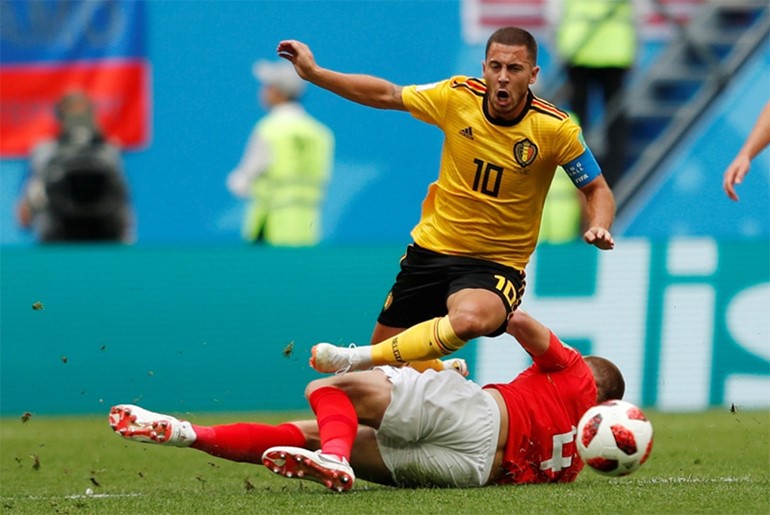 بلجيكا تتغلب على إنجلترا بهدفين نظيفين.. وتحصل على المركز الثالث في "روسيا 2018" لأول مرة في تاريخها