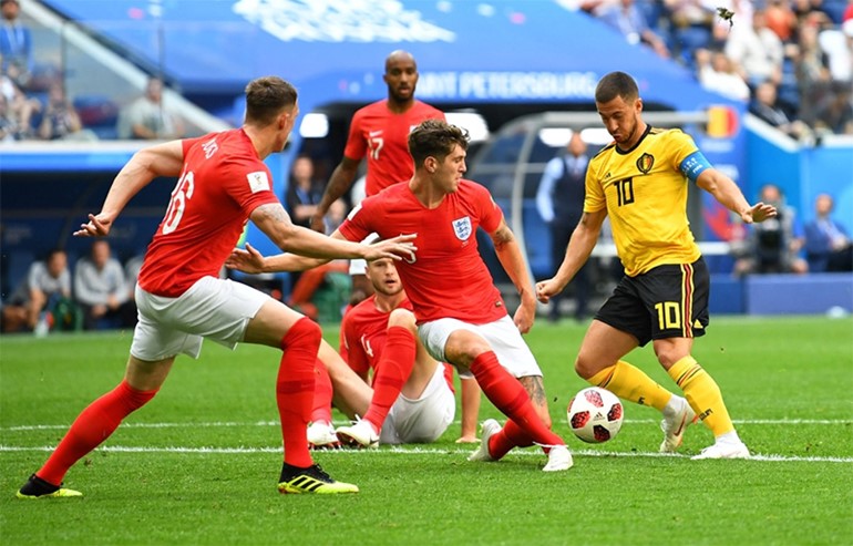 بلجيكا تتغلب على إنجلترا بهدفين نظيفين.. وتحصل على المركز الثالث في "روسيا 2018" لأول مرة في تاريخها