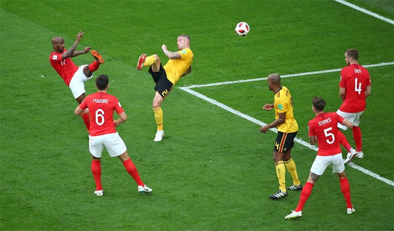 بلجيكا تتغلب على إنجلترا بهدفين نظيفين.. وتحصل على المركز الثالث في "روسيا 2018" لأول مرة في تاريخها