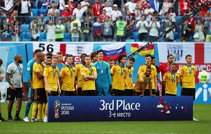 بلجيكا تتغلب على إنجلترا بهدفين نظيفين.. وتحصل على المركز الثالث في "روسيا 2018" لأول مرة في تاريخها