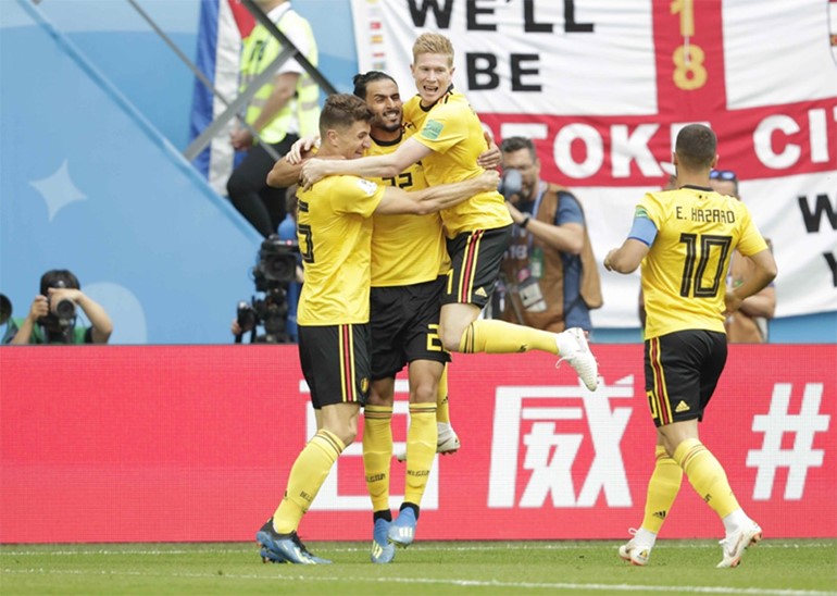 بلجيكا تتغلب على إنجلترا بهدفين نظيفين.. وتحصل على المركز الثالث في "روسيا 2018" لأول مرة في تاريخها