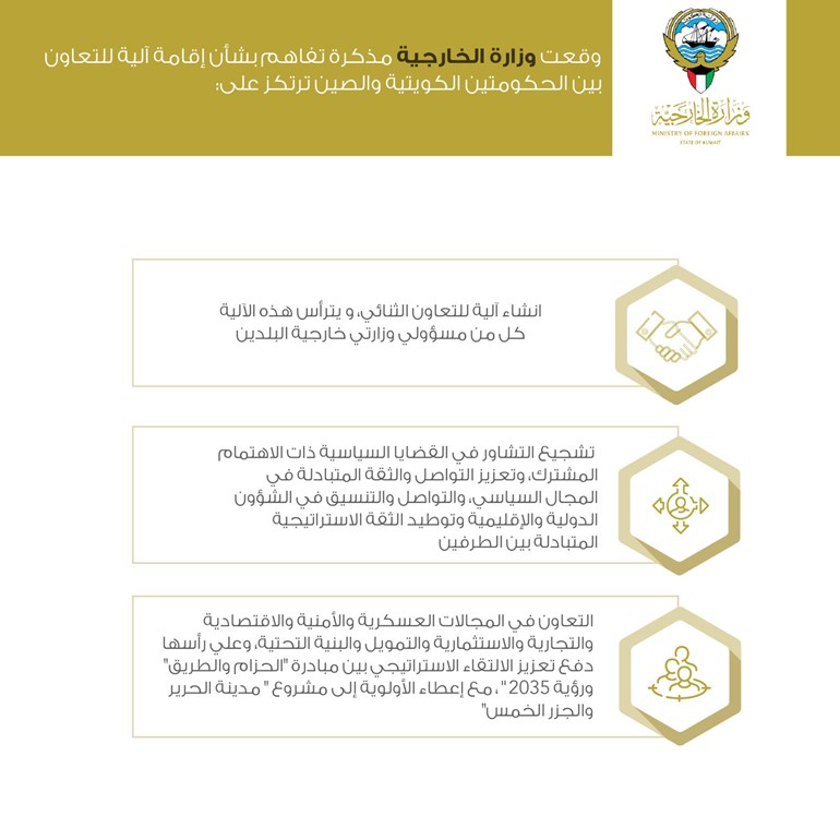مجلس الوزراء: بدء الخطوات العملية لتنفيذ الاتفاقيات مع الصين فعلياً