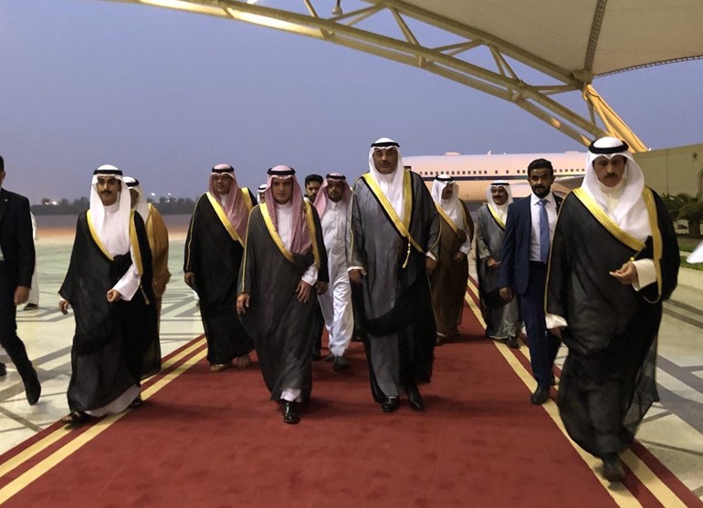 وزير الخارجية يستقبل نظيره السعودي