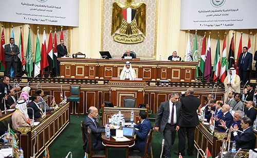  ﻿جانب من الاجتماع ٢٨ الاستثنائي للاتحاد البرلماني العربي﻿