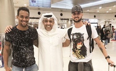 منصور التنيب متوسطا البرازيليين روجيريو وليما﻿